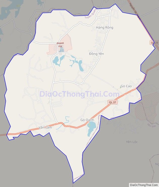 Bản đồ giao thông xã Kim Phú, thành phố Tuyên Quang