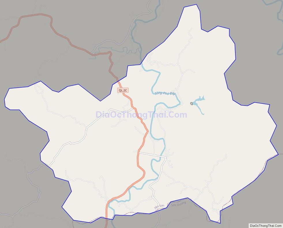 Bản đồ giao thông xã Kim Quan, huyện Yên Sơn