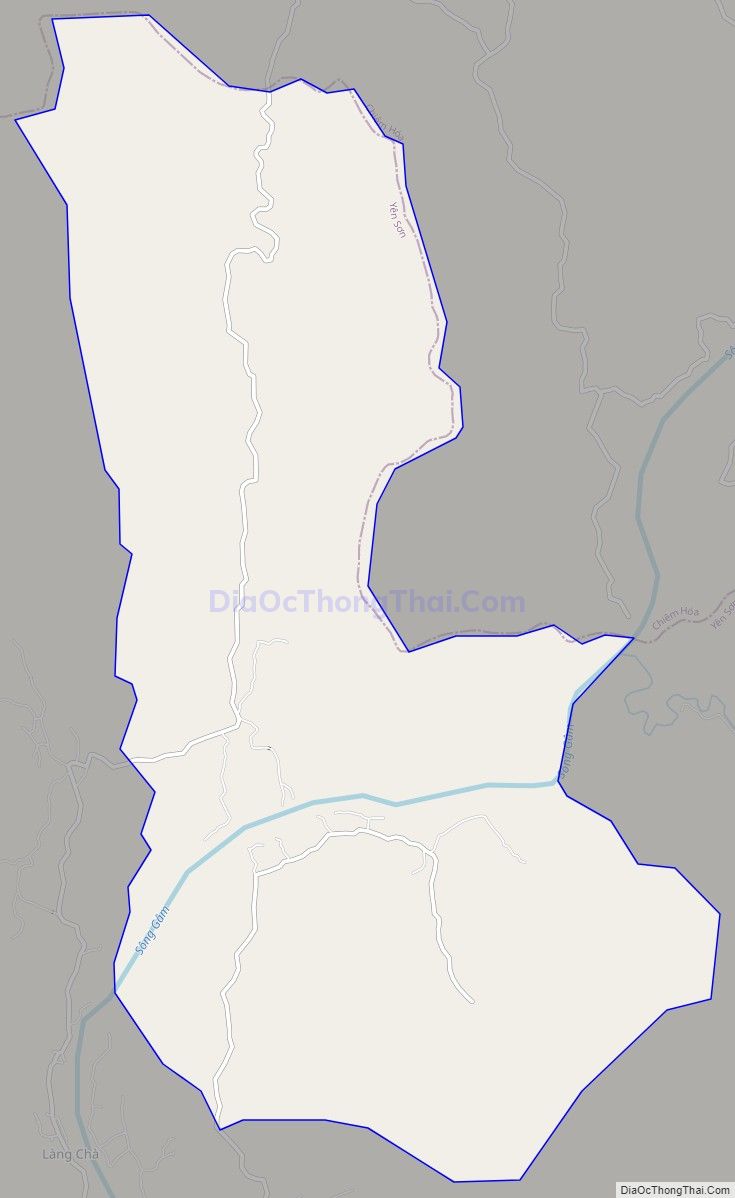 Bản đồ giao thông xã Quý Quân, huyện Yên Sơn
