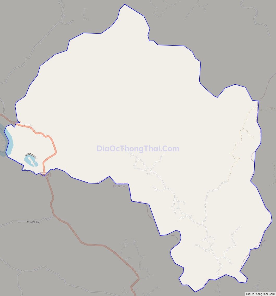 Bản đồ giao thông xã Tiến Bộ, huyện Yên Sơn