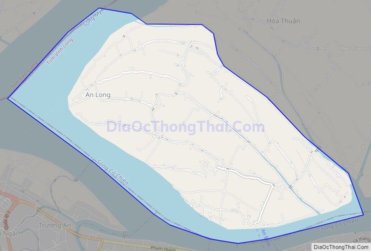 Bản đồ giao thông xã An Bình, huyện Long Hồ
