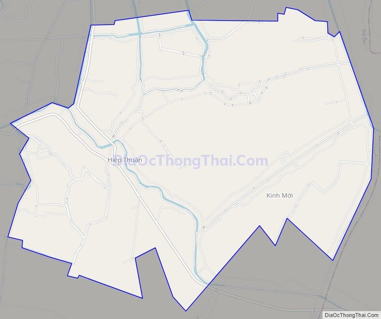 Bản đồ giao thông xã Hòa Bình, huyện Trà Ôn