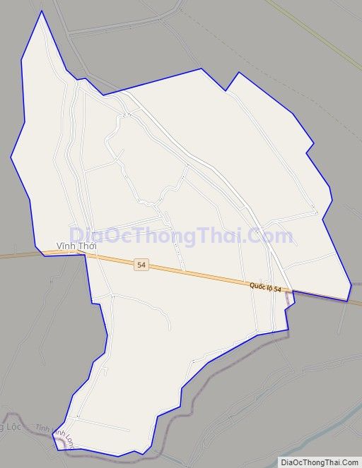 Bản đồ giao thông xã Thuận Thới, huyện Trà Ôn