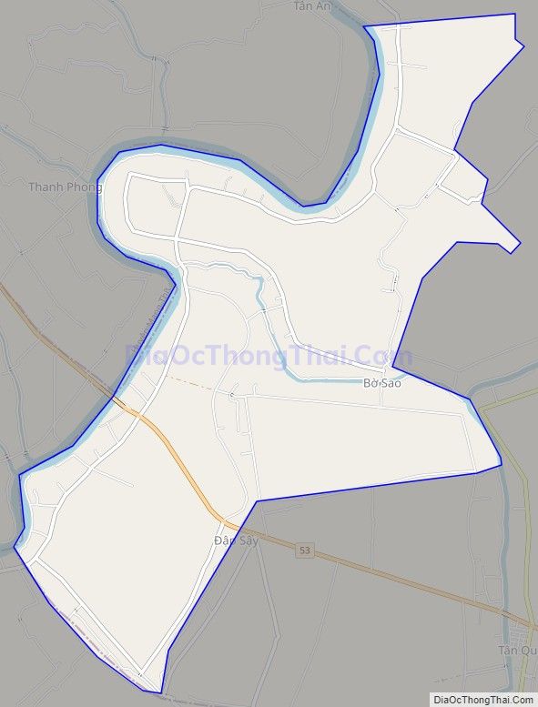 Bản đồ giao thông xã Tân An Luông, huyện Vũng Liêm