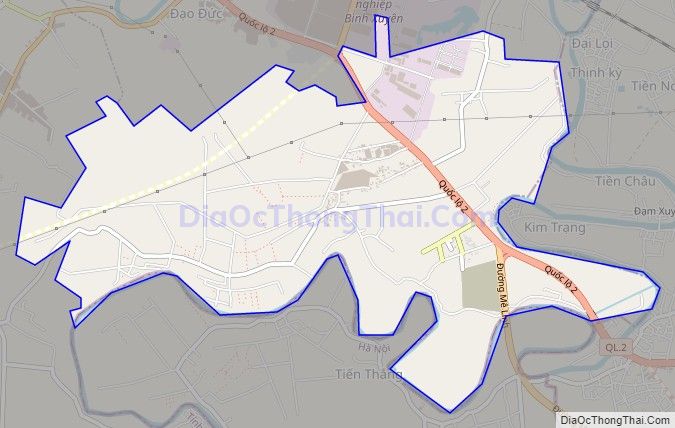 Bản đồ giao thông Thị trấn Đạo Đức, huyện Bình Xuyên
