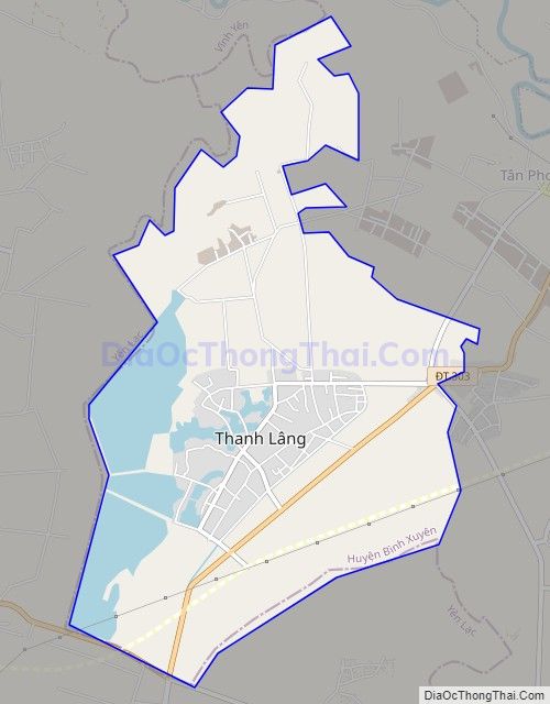Bản đồ giao thông Thị trấn Thanh Lãng, huyện Bình Xuyên