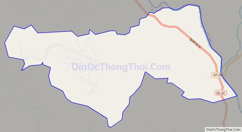 Bản đồ giao thông xã Bắc Bình, huyện Lập Thạch