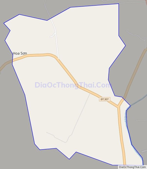 Bản đồ giao thông Thị trấn Hoa Sơn, huyện Lập Thạch