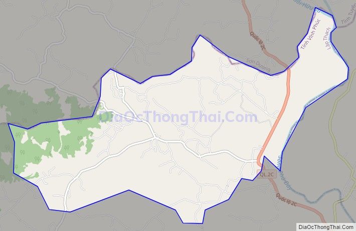 Bản đồ giao thông xã Quang Sơn, huyện Lập Thạch