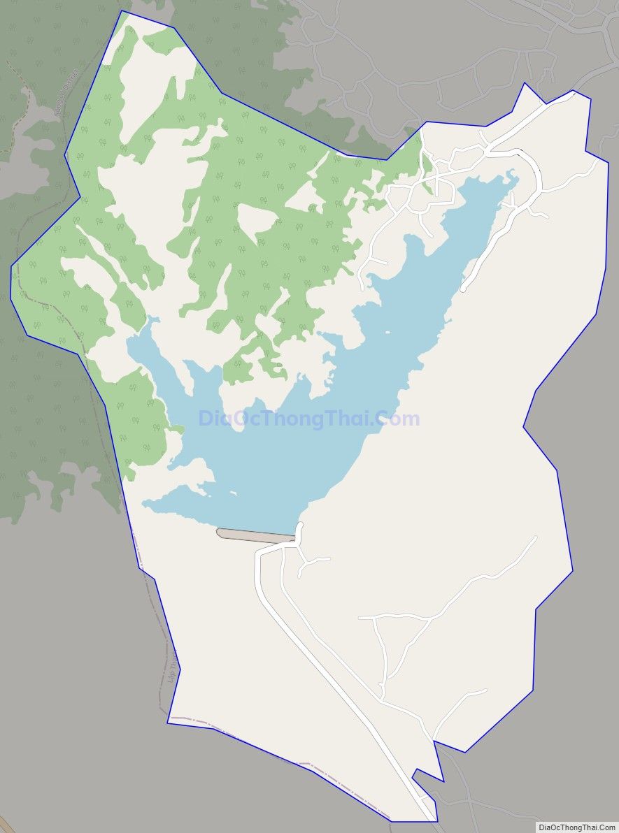 Bản đồ giao thông xã Vân Trục, huyện Lập Thạch