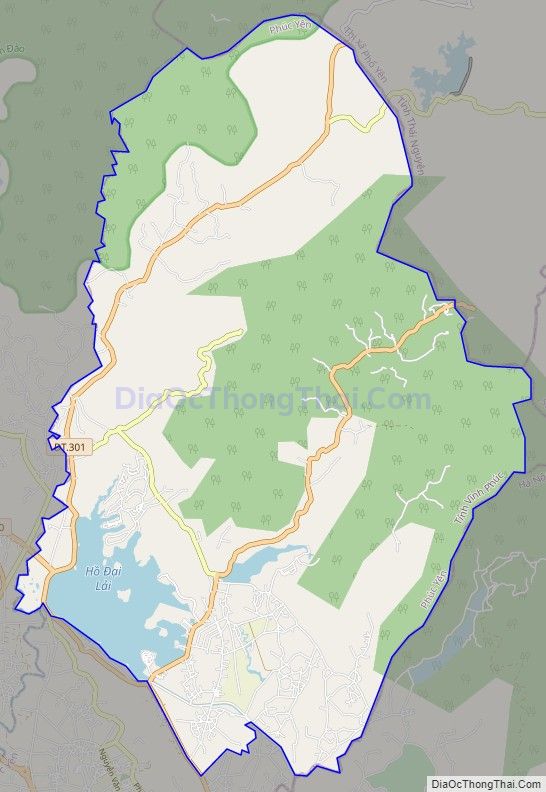 Bản đồ giao thông xã Ngọc Thanh, thành phố Phúc Yên