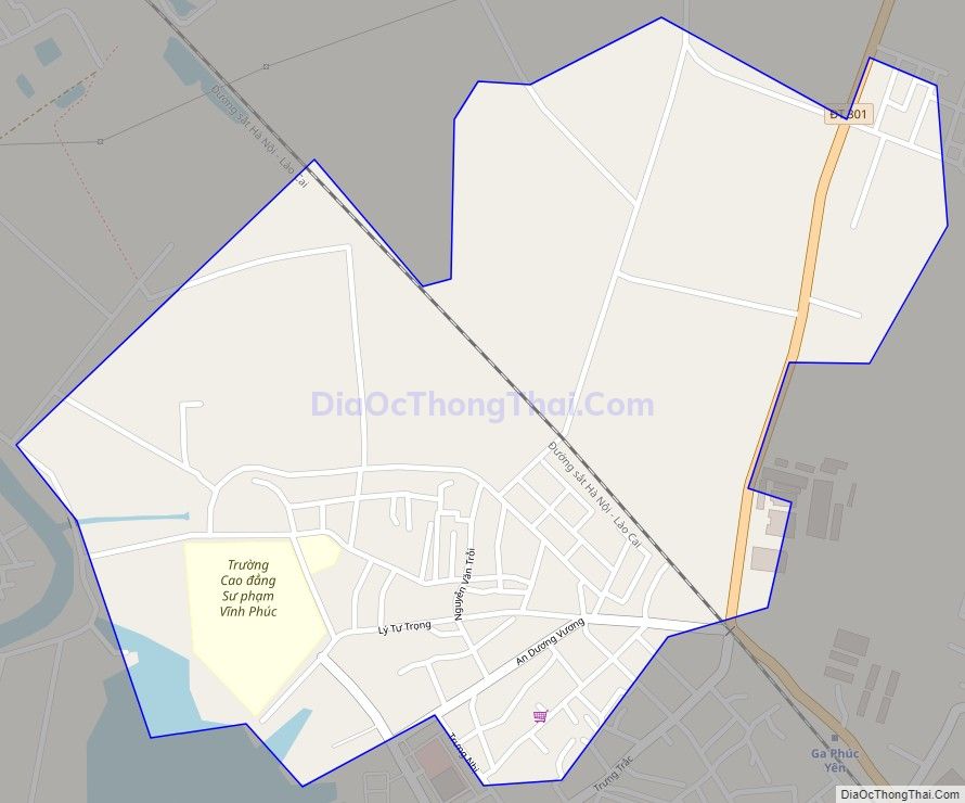 Bản đồ giao thông phường Trưng Nhị, thành phố Phúc Yên