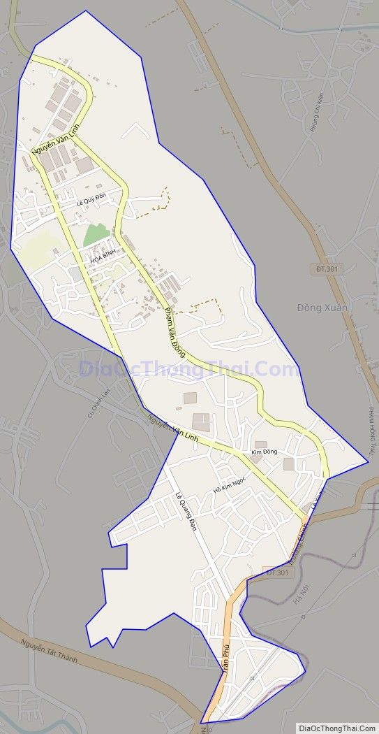 Bản đồ giao thông phường Xuân Hòa, thành phố Phúc Yên