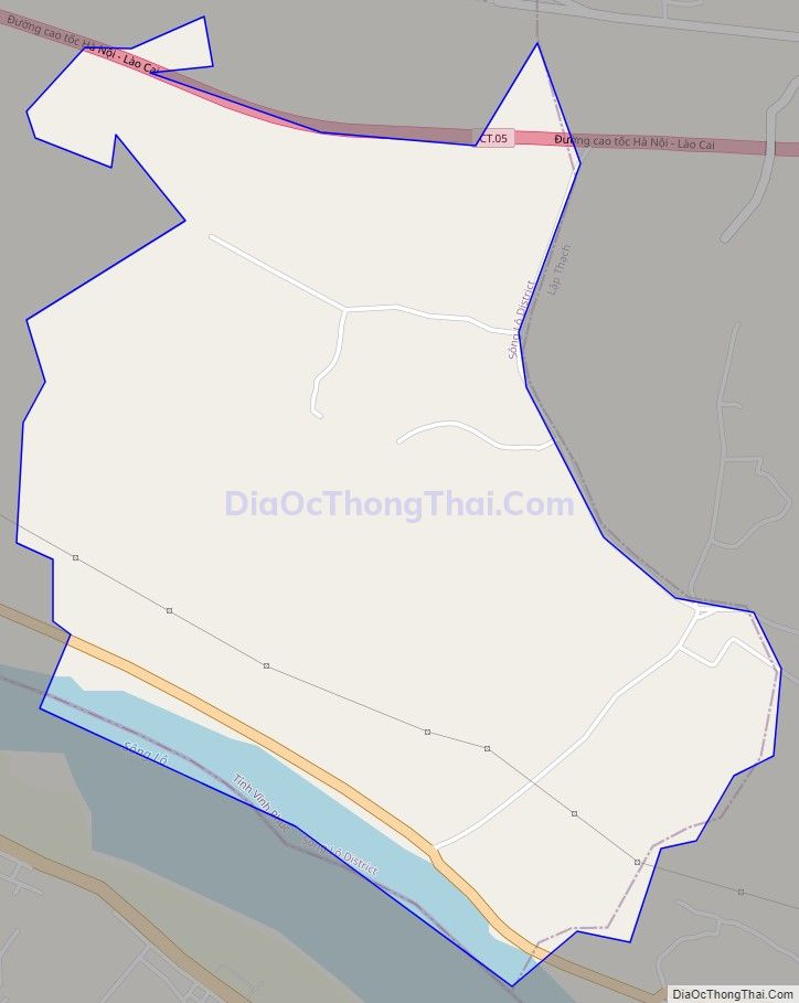 Bản đồ giao thông xã Cao Phong, huyện Sông Lô