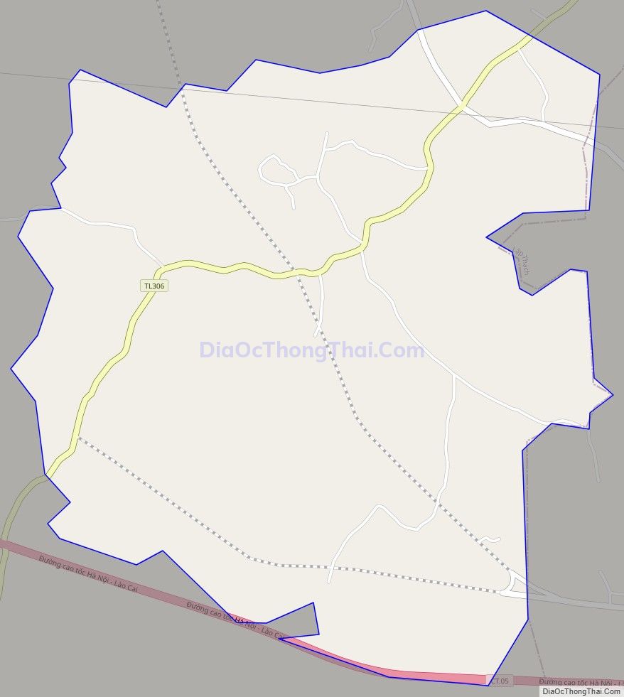 Bản đồ giao thông xã Đồng Thịnh, huyện Sông Lô