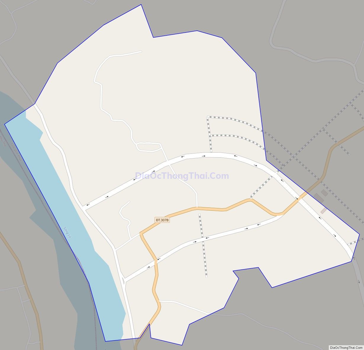 Bản đồ giao thông Thị trấn Tam Sơn, huyện Sông Lô