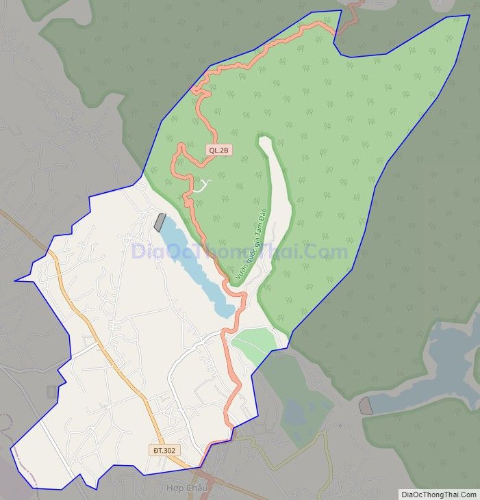 Bản đồ giao thông xã Hồ Sơn, huyện Tam Đảo