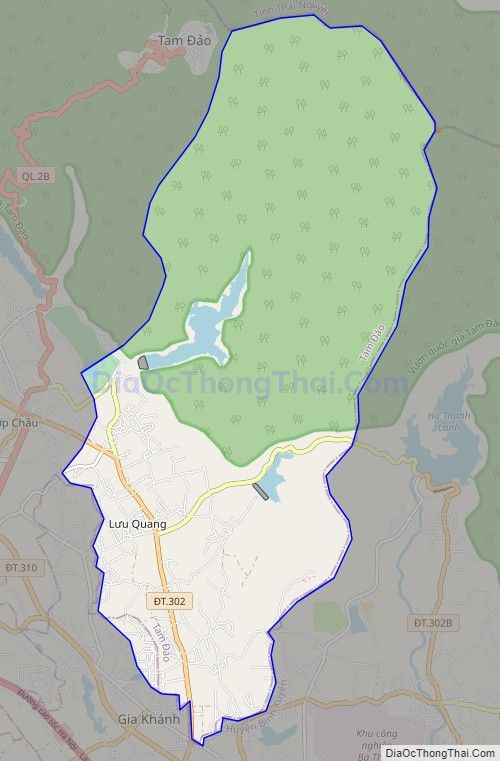 Bản đồ giao thông xã Minh Quang, huyện Tam Đảo