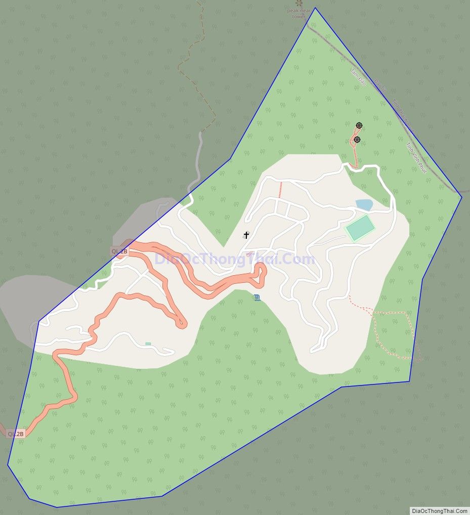 Bản đồ giao thông Thị trấn Tam Đảo, huyện Tam Đảo