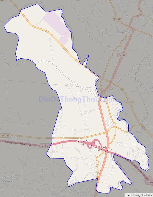 Bản đồ giao thông xã Kim Long, huyện Tam Dương