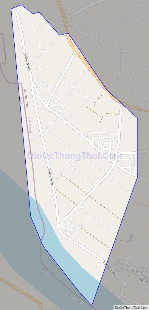 Bản đồ giao thông xã An Tường, huyện Vĩnh Tường