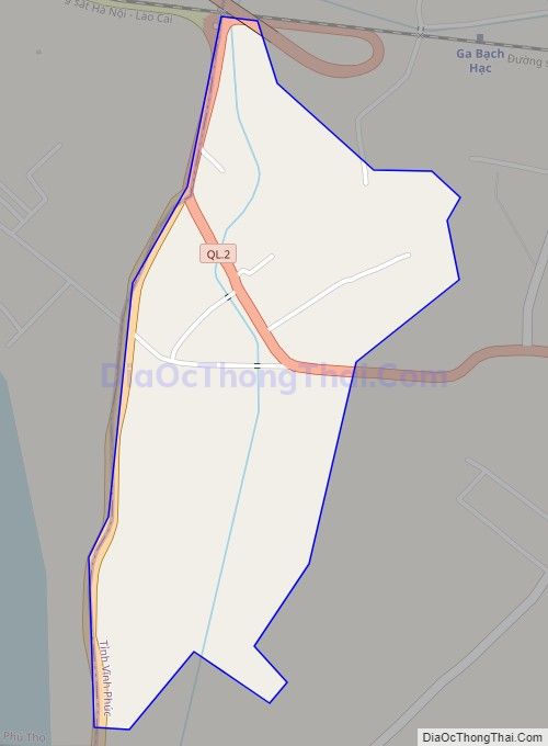Bản đồ giao thông xã Bồ Sao, huyện Vĩnh Tường