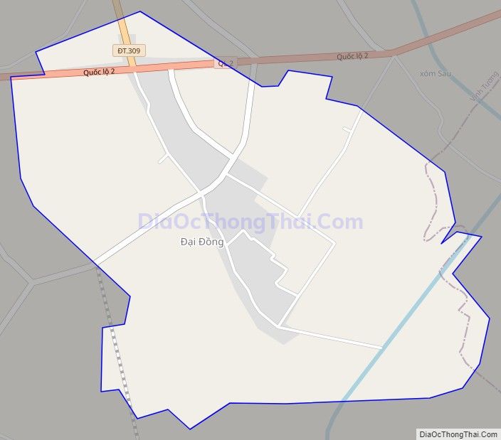 Bản đồ giao thông xã Đại Đồng, huyện Vĩnh Tường