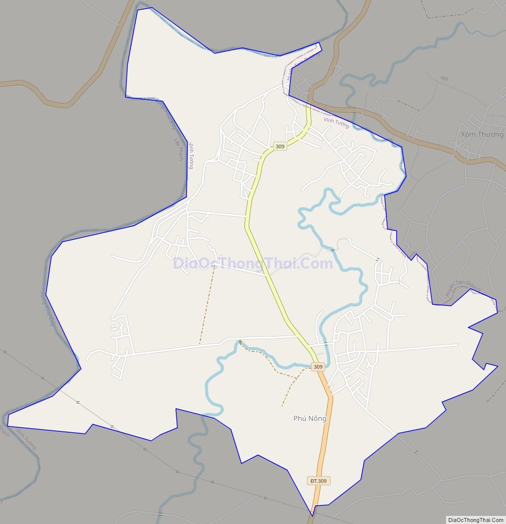 Bản đồ giao thông xã Kim Xá, huyện Vĩnh Tường