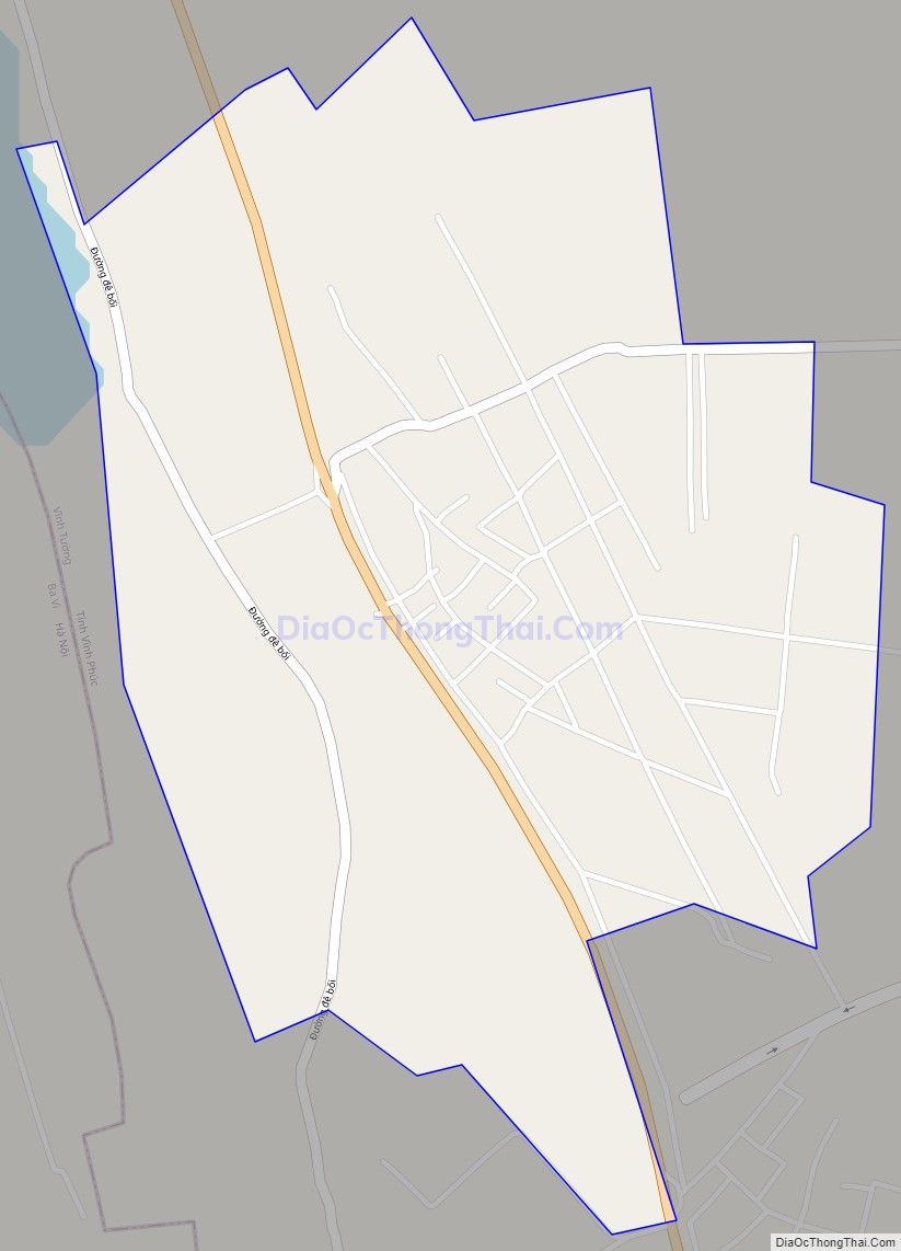 Bản đồ giao thông xã Lý Nhân, huyện Vĩnh Tường
