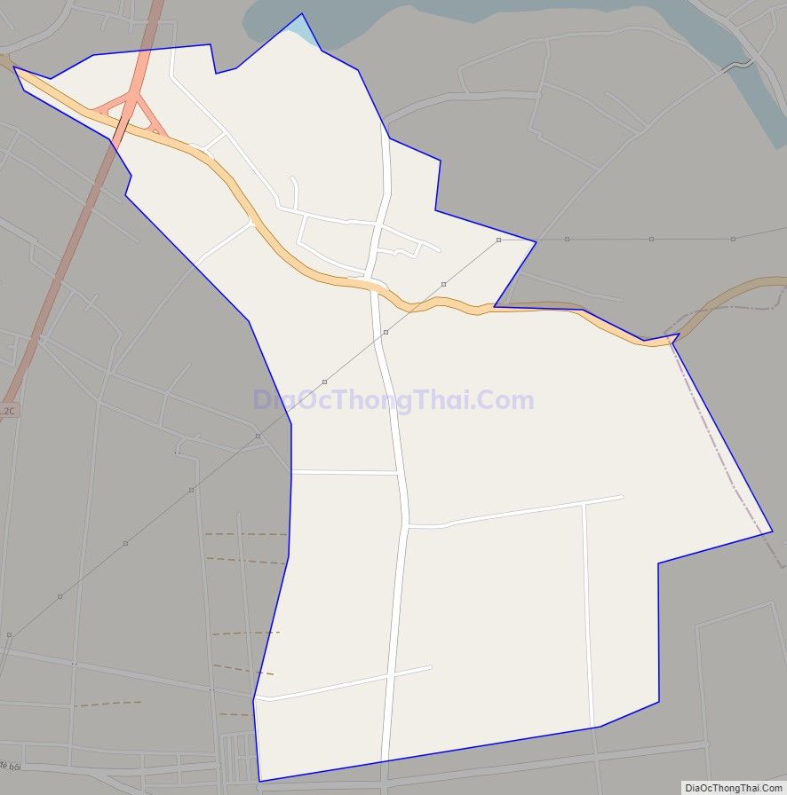 Bản đồ giao thông xã Phú Đa, huyện Vĩnh Tường