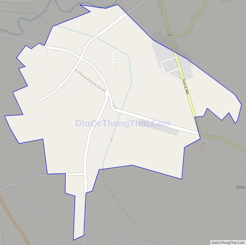 Bản đồ giao thông xã Thượng Trưng, huyện Vĩnh Tường