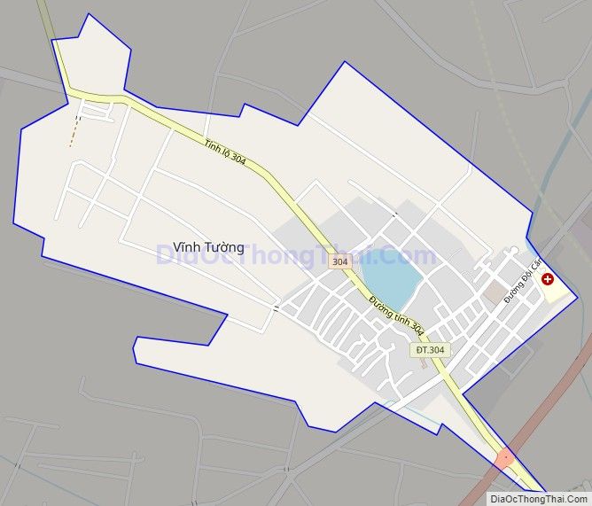 Bản đồ giao thông Thị trấn Vĩnh Tường, huyện Vĩnh Tường