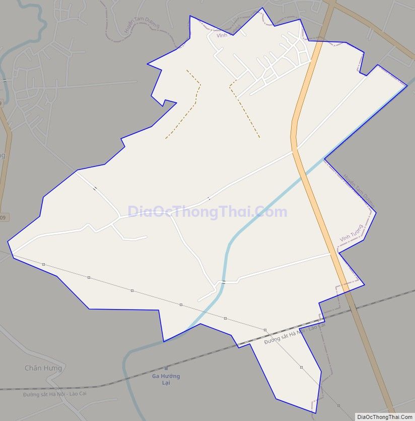 Bản đồ giao thông xã Yên Bình, huyện Vĩnh Tường