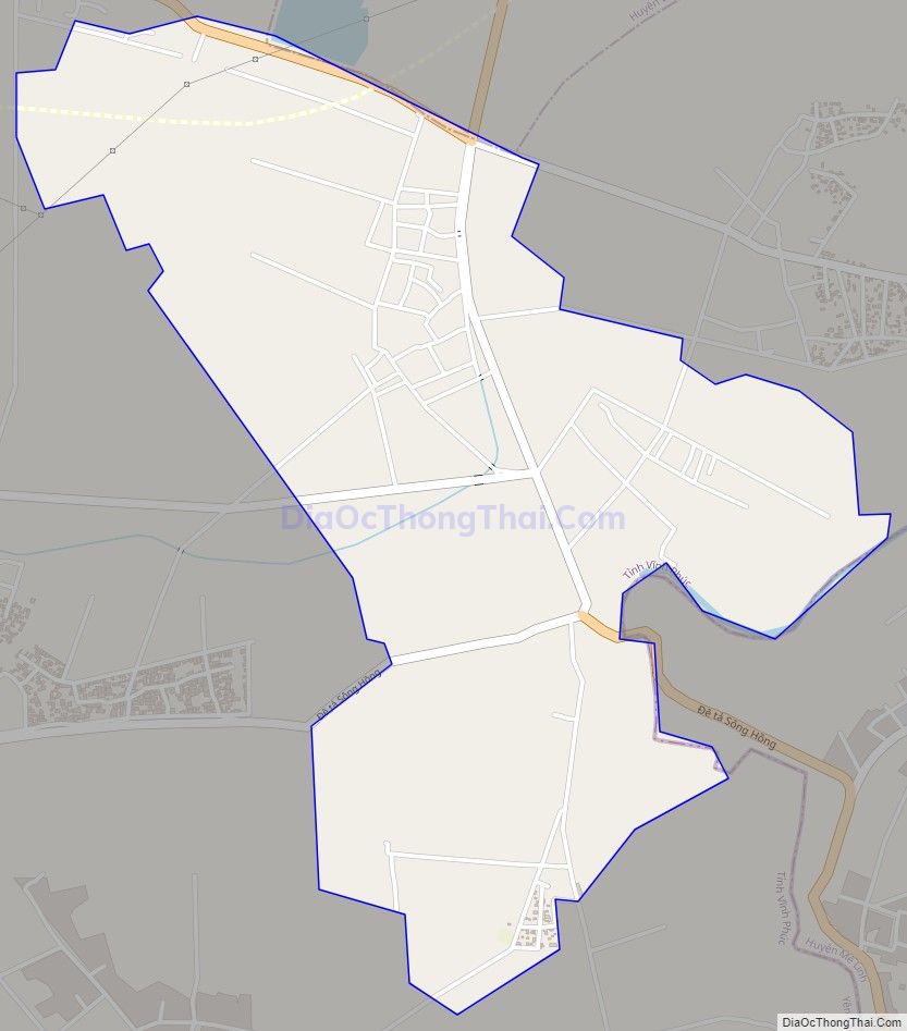 Bản đồ giao thông xã Nguyệt Đức, huyện Yên Lạc