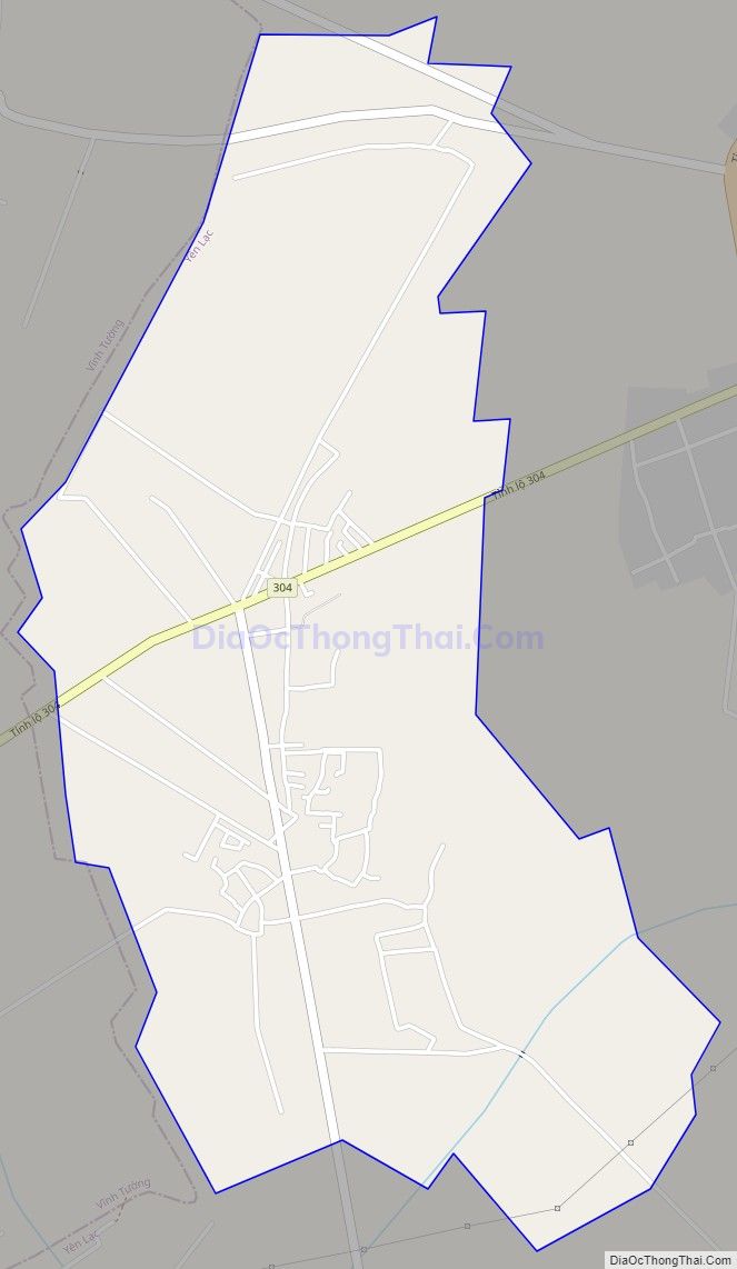 Bản đồ giao thông xã Yên Đồng, huyện Yên Lạc