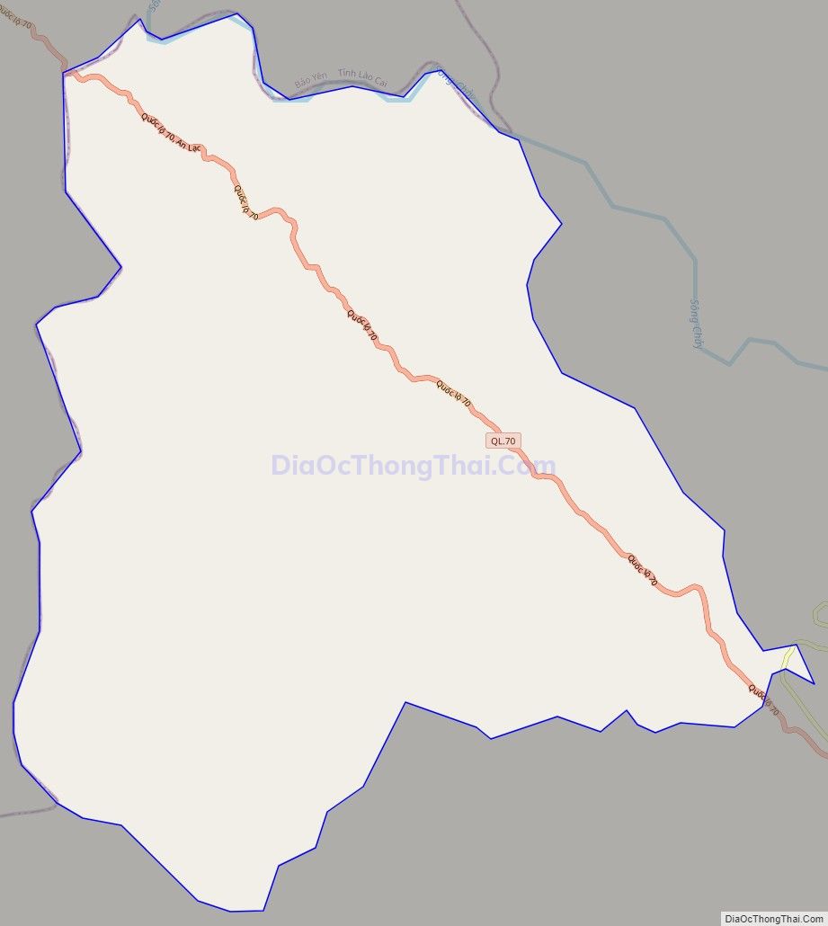Bản đồ giao thông xã An Lạc, huyện Lục Yên