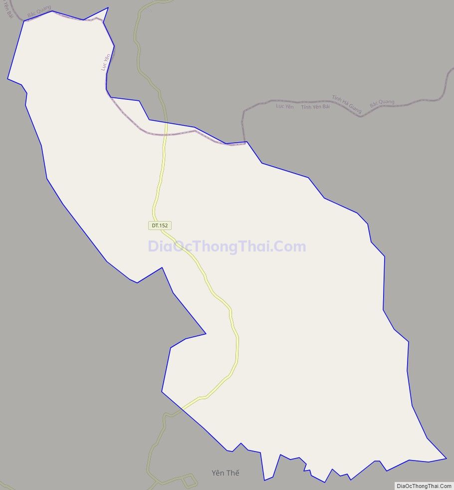 Bản đồ giao thông xã Minh Xuân, huyện Lục Yên