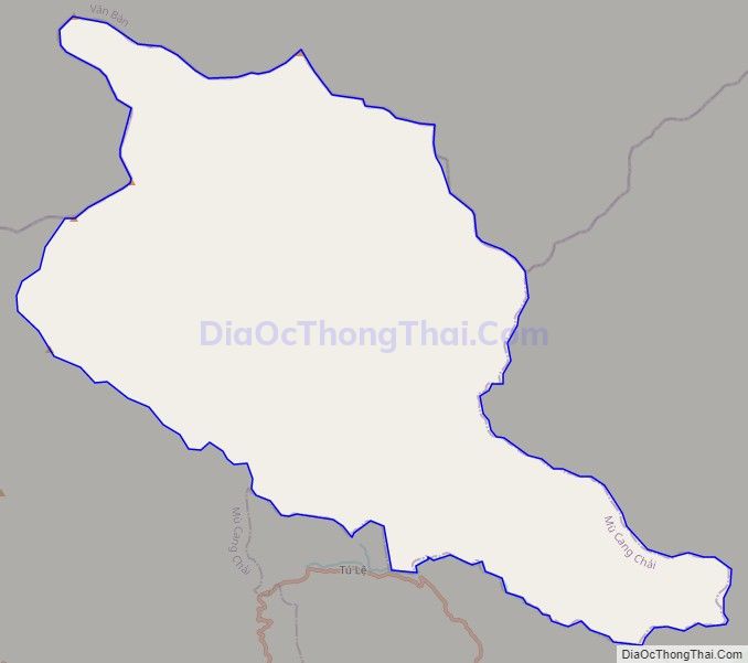 Bản đồ giao thông xã Nậm Có, huyện Mù Cang Chải