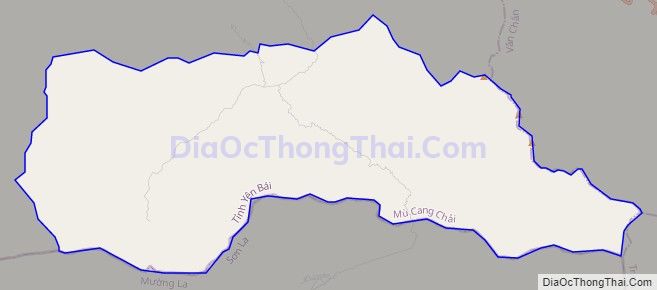 Bản đồ giao thông xã Nậm Khắt, huyện Mù Cang Chải