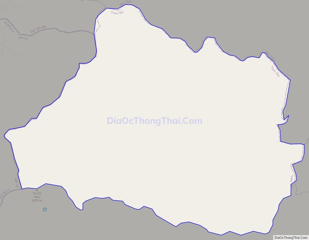 Bản đồ giao thông xã Túc Đán, huyện Trạm Tấu