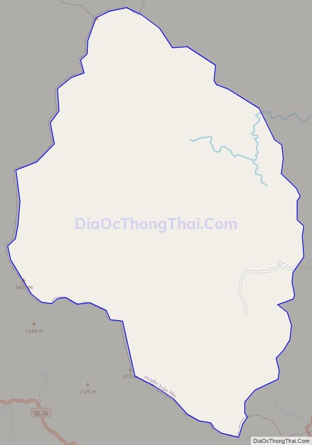 Bản đồ giao thông xã Hồng Ca, huyện Trấn Yên