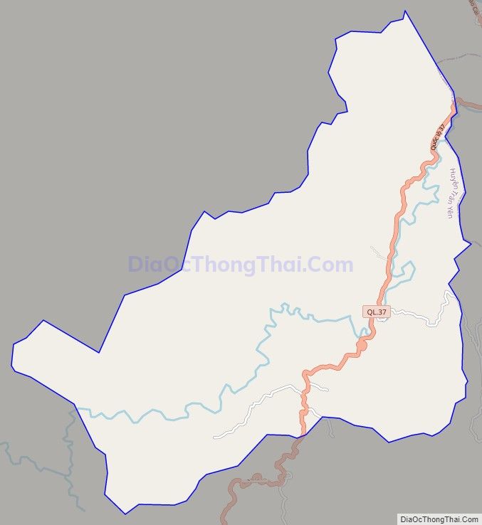Bản đồ giao thông xã Lương Thịnh, huyện Trấn Yên