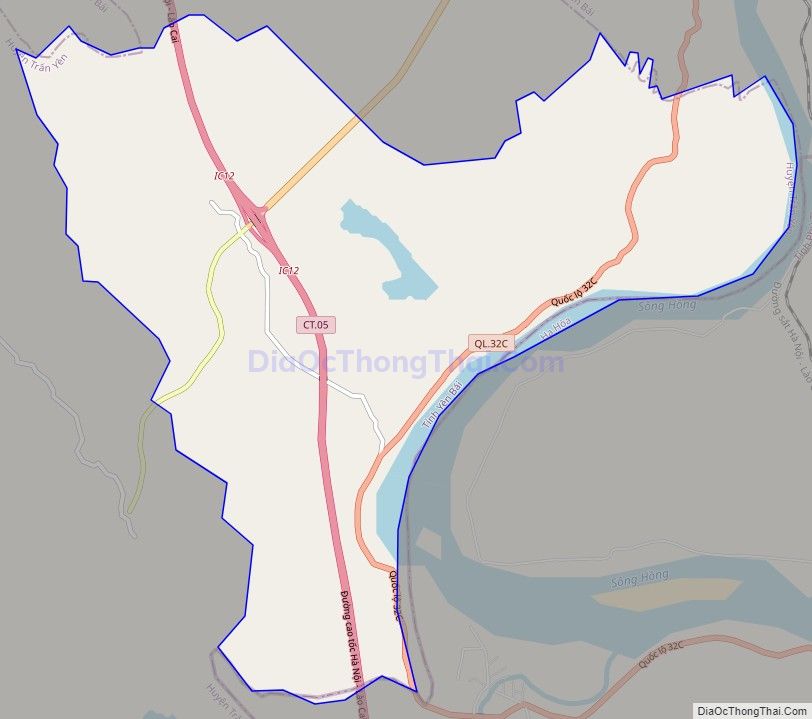Bản đồ giao thông xã Minh Quân, huyện Trấn Yên