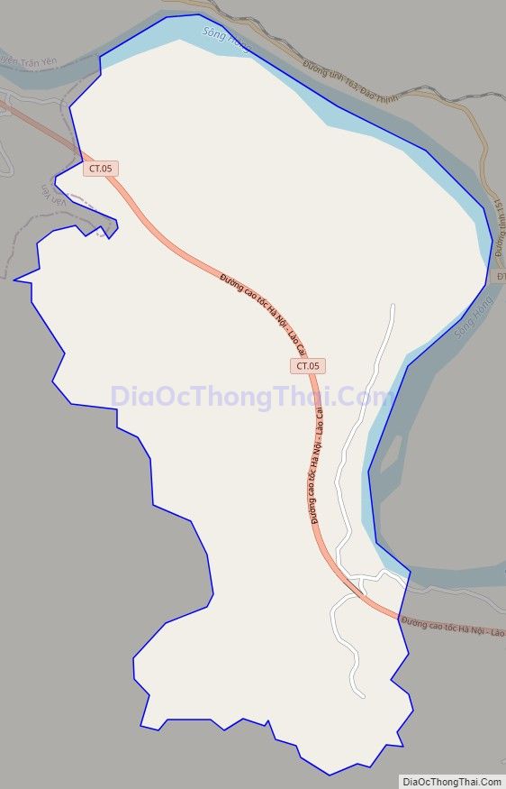 Bản đồ giao thông xã Quy Mông, huyện Trấn Yên