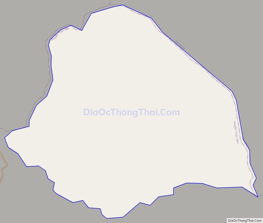 Bản đồ giao thông xã Tân Đồng, huyện Trấn Yên