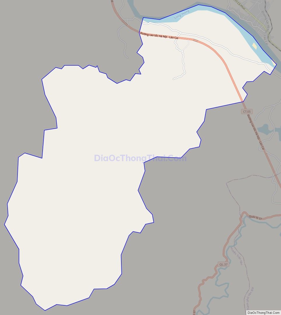 Bản đồ giao thông xã Y Can, huyện Trấn Yên