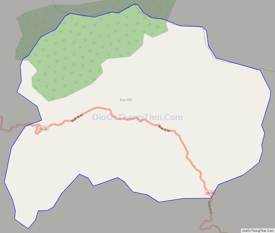 Bản đồ giao thông xã Gia Hội, huyện Văn Chấn