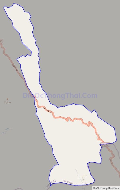 Bản đồ giao thông xã Minh An, huyện Văn Chấn