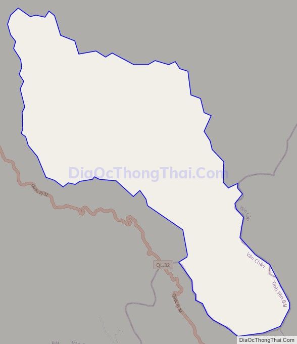 Bản đồ giao thông xã Nghĩa Tâm, huyện Văn Chấn