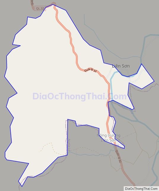 Bản đồ giao thông Thị trấn Nông trường Liên Sơn, huyện Văn Chấn
